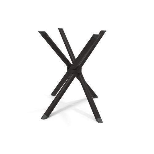 Base Mesa Volga Preto Fosco 73cm x 73cm