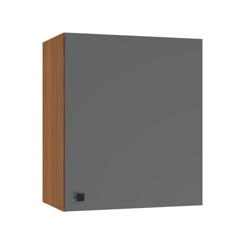 Armário Aéreo Kappesberg Pixel 1 Porta Canela/Cinza Sagrado 60cm
