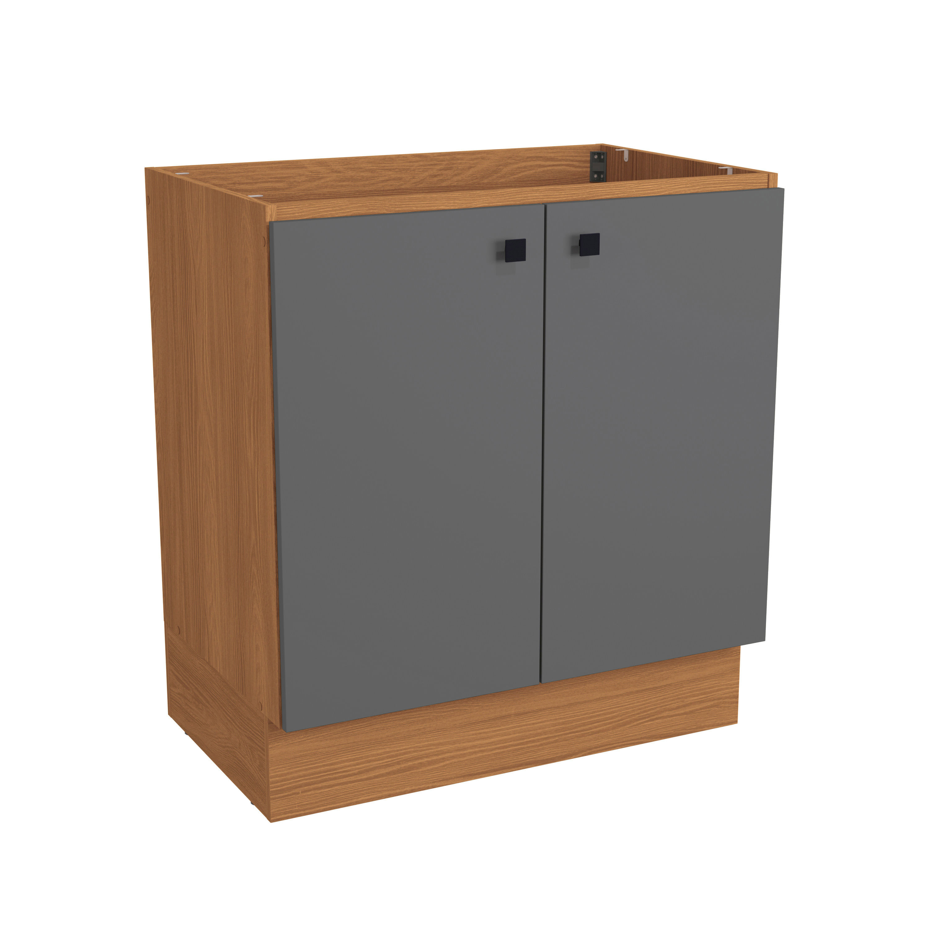 Balcão Kappesberg Pixel 2 Portas Canela/Verde Frevo 80cm