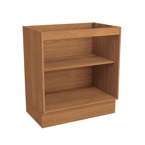 Balcão Kappesberg Pixel 2 Portas Canela/Cinza Sagrado 80cm