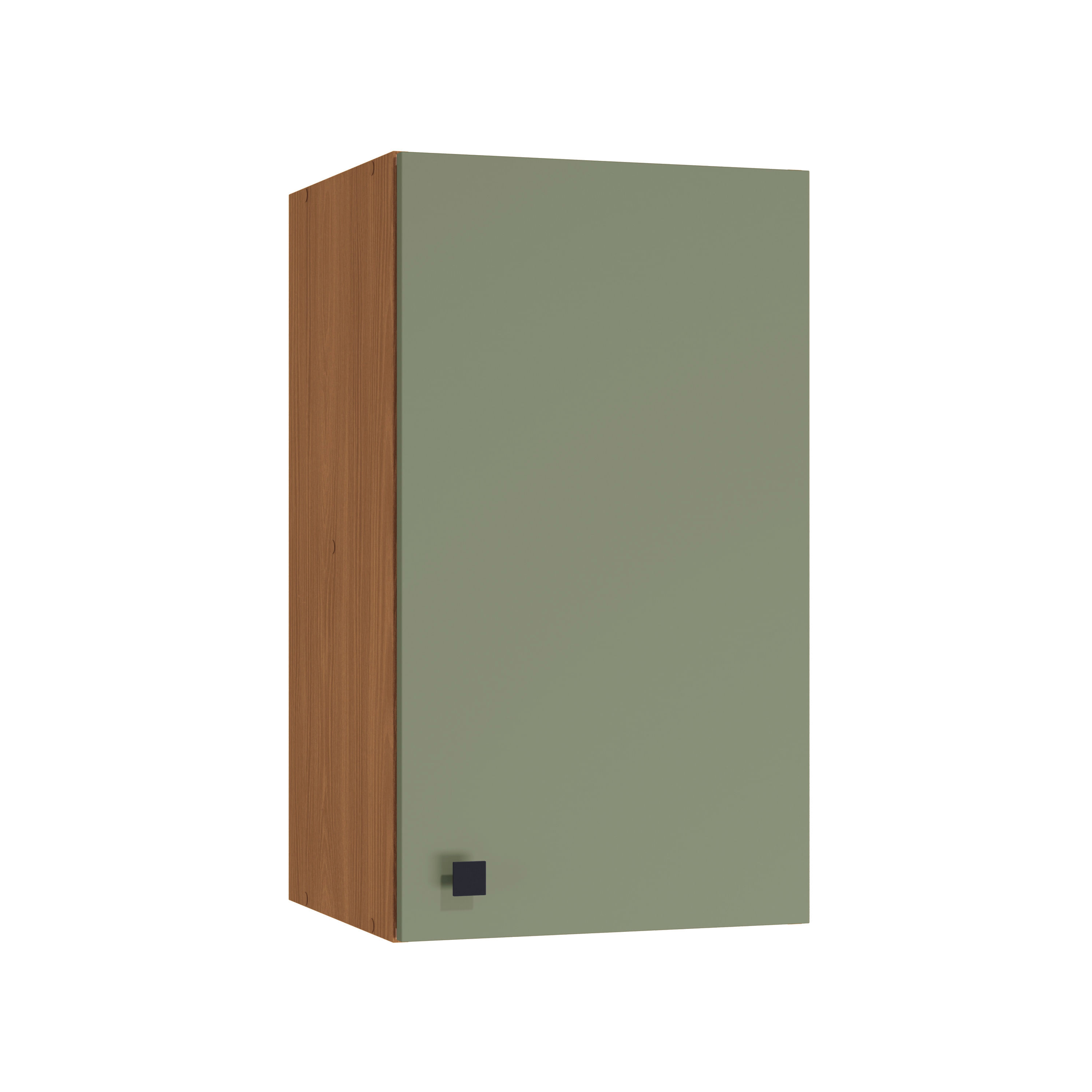 Armário Aéreo Kappesberg Pixel 1 Porta Canela/Cinza Sagrado 40cm