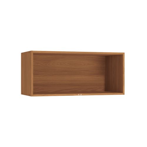 Armário Aéreo Kappesberg Pixel 1 Porta Basculante Canela/Cinza Sagrado 80cm