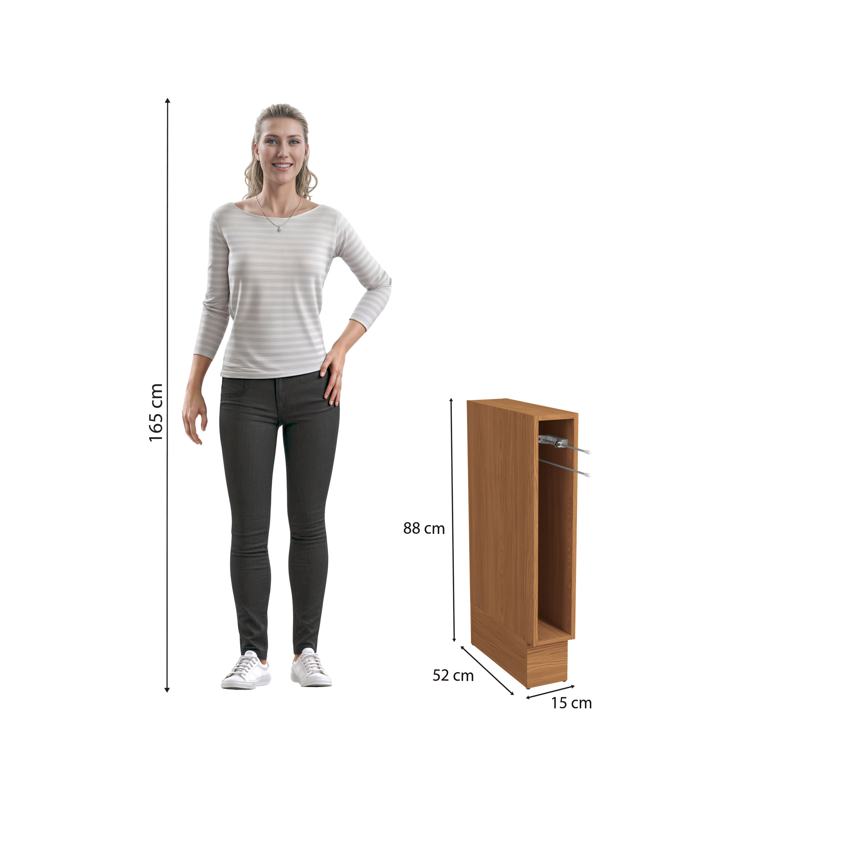 Nicho Toalheiro Kappesberg Pixel Canela 15cm | FastStore PDP