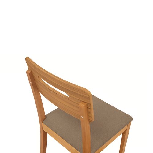 Par de Cadeiras em Madeira Maciça Kappesberg Lila Cappuccino