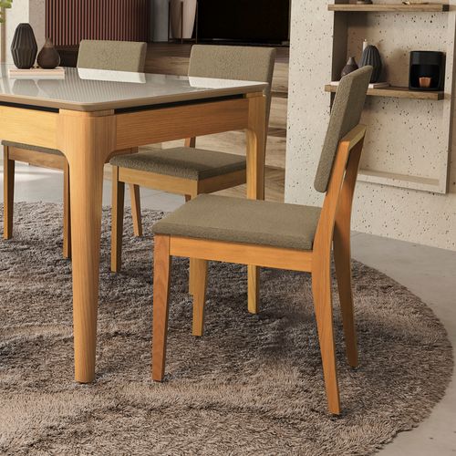 Par de Cadeiras Kappesberg em Madeira Maciça Dora Boucle Fendi