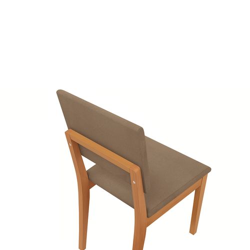 Par de Cadeiras em Madeira Maciça Kappesberg Dora Cappuccino