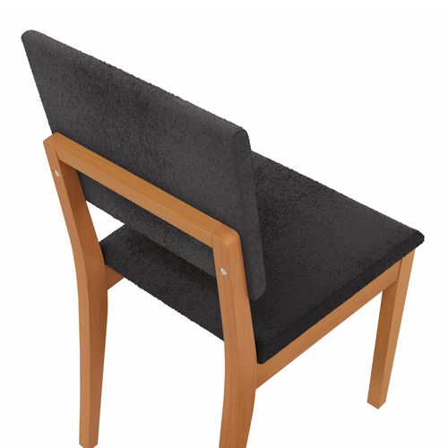 Par de Cadeiras Kappesberg em Madeira Maciça Dora Boucle Chumbo