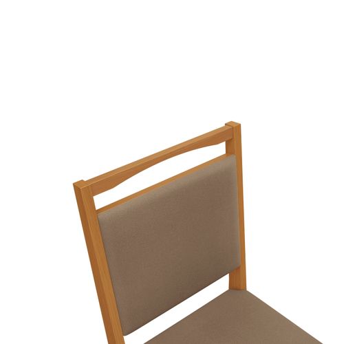 Par de Cadeiras em Madeira Maciça Kappesberg Lina Cappuccino