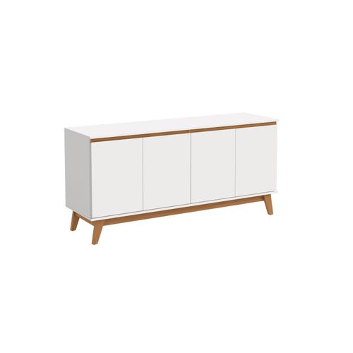 Aparador Buffet Kappesberg 4 Portas Branco 156cm