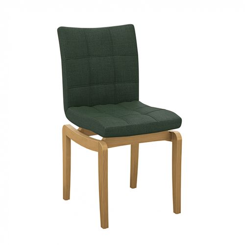 Cadeira em Madeira Maciça Kappesberg Maya Linho Verde