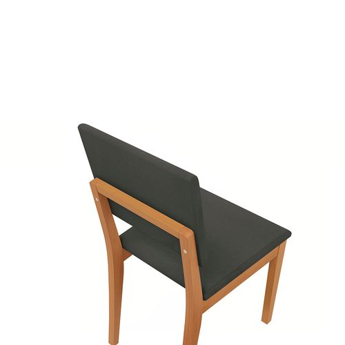 Par de Cadeiras em Madeira Maciça Kappesberg Dora Chumbo