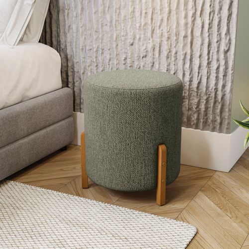 Puff Ravi Kappesberg Linho Verde Malva