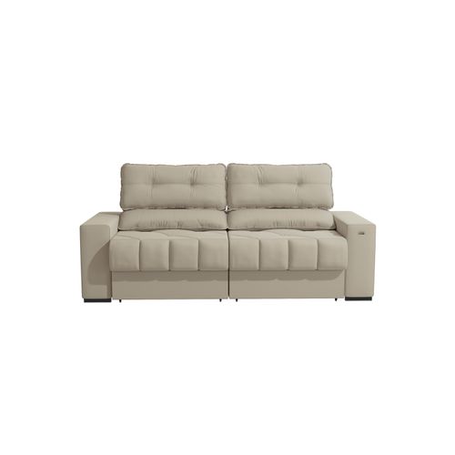 Sofá Retrátil Kappesberg Sander Suede Bege