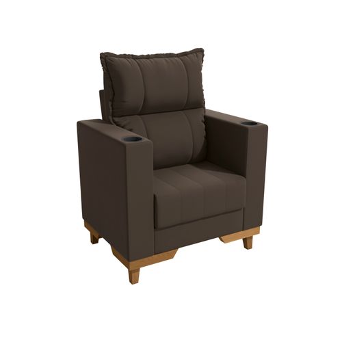 Poltrona Reclinável Kappesberg Florenza Suede Café