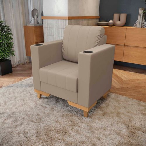 Poltrona Maya Kappesberg Suede Bege