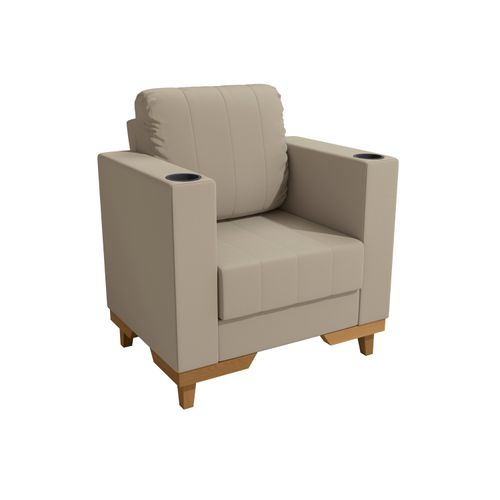 Poltrona Maya Kappesberg Suede Bege