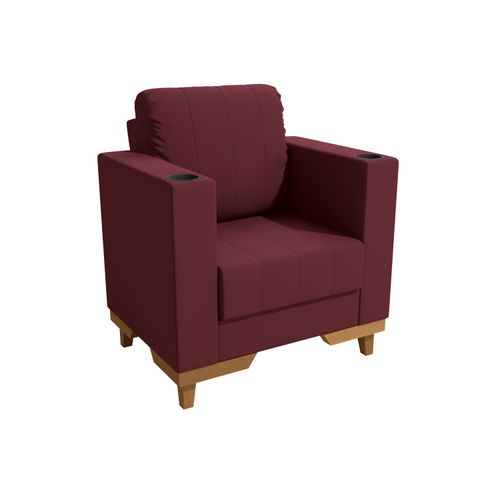 Poltrona Maya Kappesberg Veludo Bordô