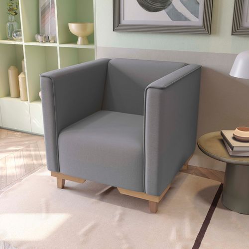 Poltrona Ravena Kappesberg Veludo Titanio