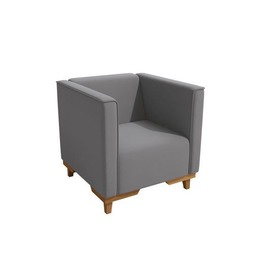 Poltrona Ravena Kappesberg Veludo Titanio