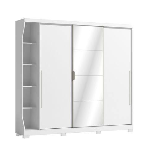 Guarda-Roupa Casal Kappesberg 3 Portas 6 Gavetas  Branco