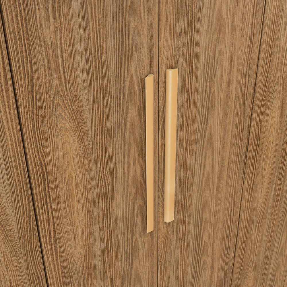 Guarda-Roupa 2 Portas 2 Cabideiros Kappesberg Adapt Nogueira 80cm