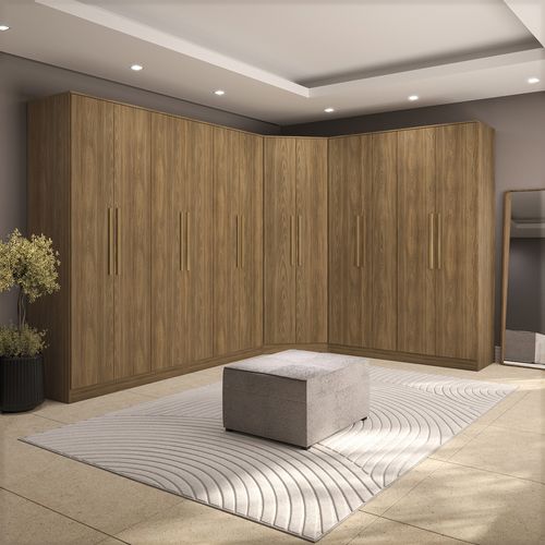 Quarto Modulado Kappesberg Adapt Nogueira 12 Portas 342cm x 263cm