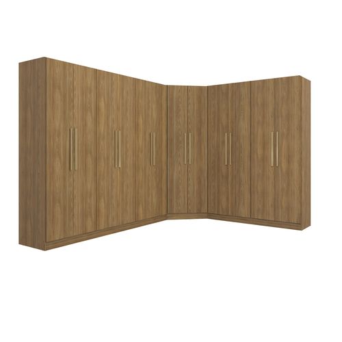 Quarto Modulado Kappesberg Adapt Nogueira 12 Portas 342cm x 263cm